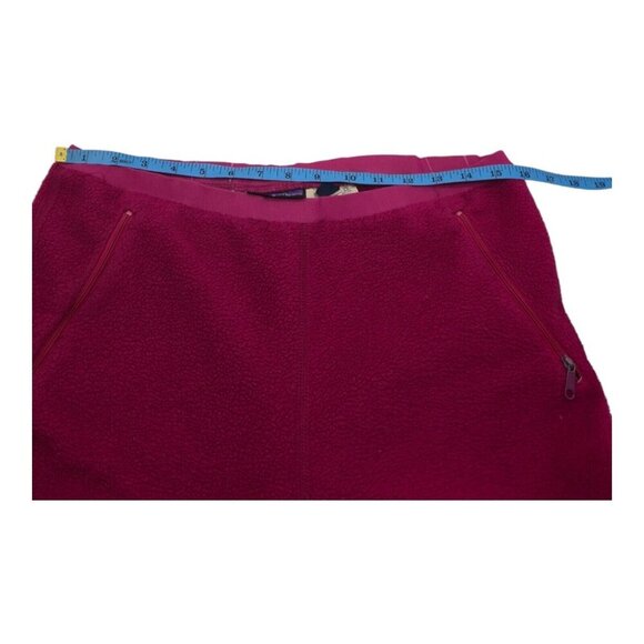 Vtg Patagonia Pants Womens 12 Raspberry Fleece Gorpcore Camping Athleisure USA - Picture 6 of 13